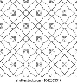 Seamless geometric ornamental vector pattern