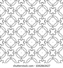 Seamless geometric ornamental vector pattern
