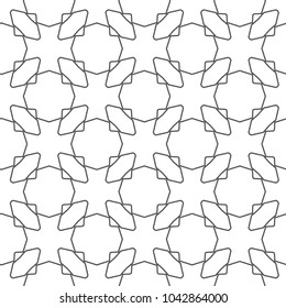 Seamless geometric ornamental vector pattern