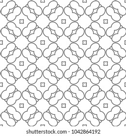 Seamless geometric ornamental vector pattern