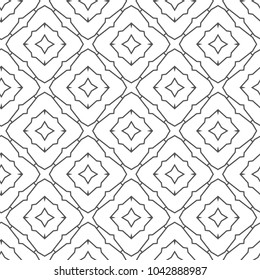Seamless geometric ornamental vector pattern