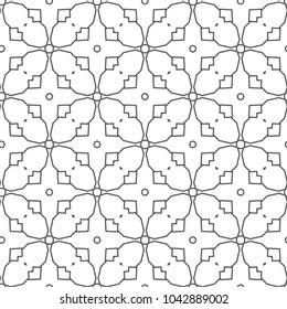 Seamless geometric ornamental vector pattern