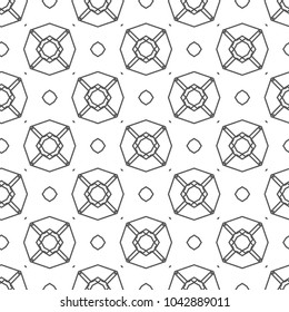Seamless geometric ornamental vector pattern
