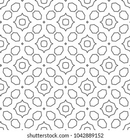 Seamless geometric ornamental vector pattern