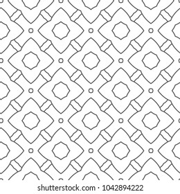 Seamless geometric ornamental vector pattern