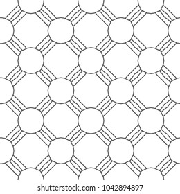 Seamless geometric ornamental vector pattern