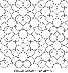 Seamless geometric ornamental vector pattern