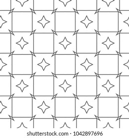 Seamless geometric ornamental vector pattern