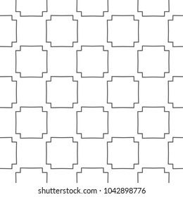 Seamless geometric ornamental vector pattern