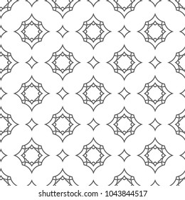 Seamless geometric ornamental vector pattern