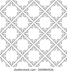 Seamless geometric ornamental vector pattern