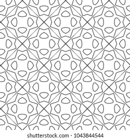 Seamless geometric ornamental vector pattern