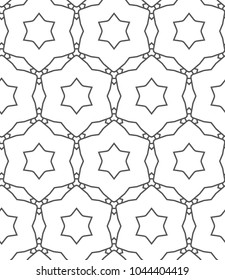 Seamless geometric ornamental vector pattern