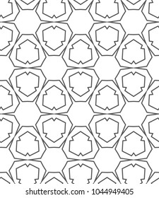 Seamless geometric ornamental vector pattern