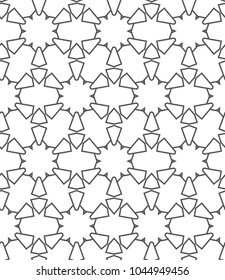 Seamless geometric ornamental vector pattern