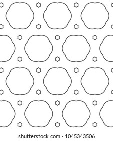 Seamless geometric ornamental vector pattern