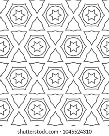 Seamless geometric ornamental vector pattern