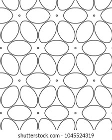 Seamless geometric ornamental vector pattern