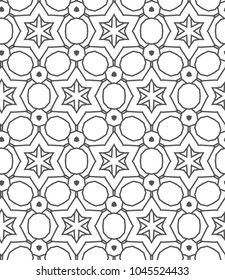 Seamless geometric ornamental vector pattern