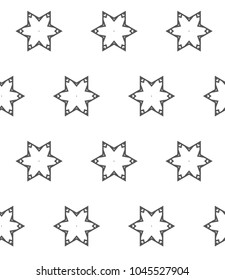 Seamless geometric ornamental vector pattern