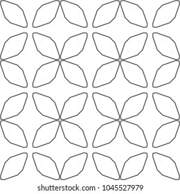 Seamless geometric ornamental vector pattern