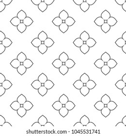 Seamless geometric ornamental vector pattern