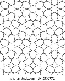 Seamless geometric ornamental vector pattern