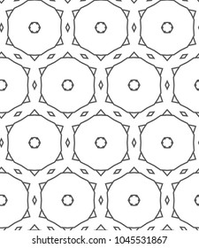 Seamless geometric ornamental vector pattern