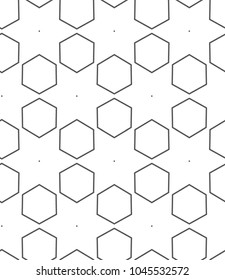 Seamless geometric ornamental vector pattern