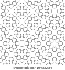 Seamless geometric ornamental vector pattern