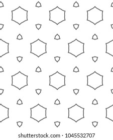 Seamless geometric ornamental vector pattern