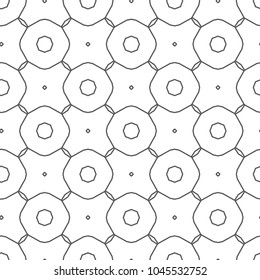 Seamless geometric ornamental vector pattern