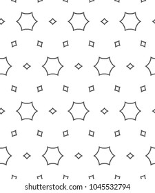 Seamless geometric ornamental vector pattern