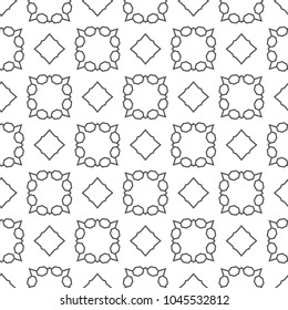 Seamless geometric ornamental vector pattern
