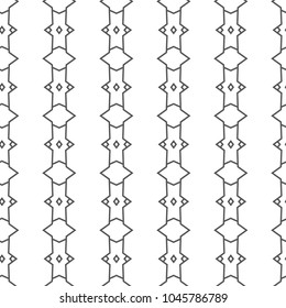 Seamless geometric ornamental vector pattern