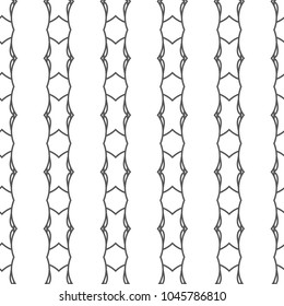 Seamless geometric ornamental vector pattern