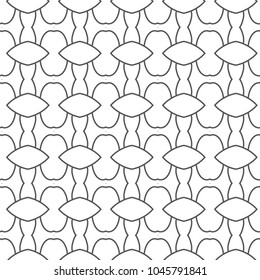 Seamless geometric ornamental vector pattern