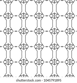 Seamless geometric ornamental vector pattern