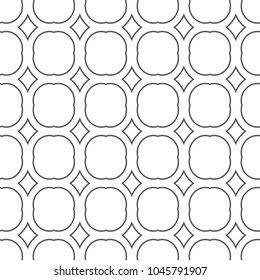 Seamless geometric ornamental vector pattern