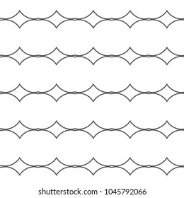 Seamless geometric ornamental vector pattern