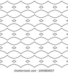 Seamless geometric ornamental vector pattern