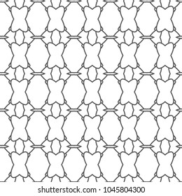 Seamless geometric ornamental vector pattern