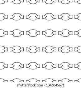 Seamless geometric ornamental vector pattern
