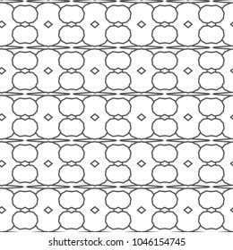 Seamless geometric ornamental vector pattern