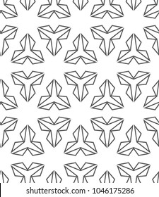 Seamless geometric ornamental vector pattern