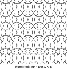 Seamless geometric ornamental vector pattern
