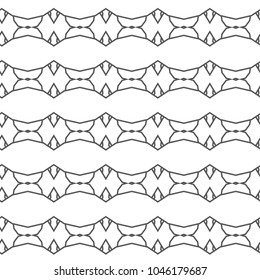 Seamless geometric ornamental vector pattern