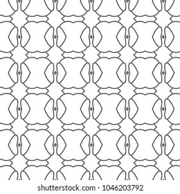 Seamless geometric ornamental vector pattern