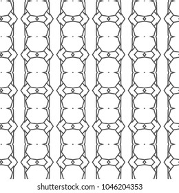 Seamless geometric ornamental vector pattern