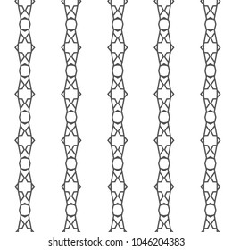 Seamless geometric ornamental vector pattern